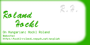 roland hockl business card